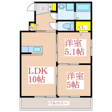 セントクラリスの物件間取画像